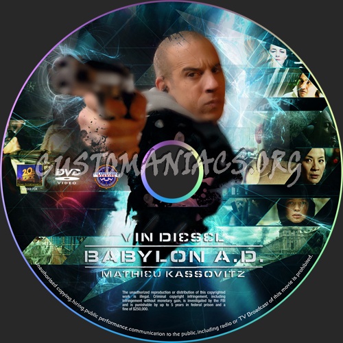 Babylon A.D. dvd label