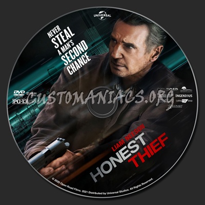 Honest Thief dvd label