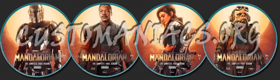 The Mandalorian Season 1 blu-ray label