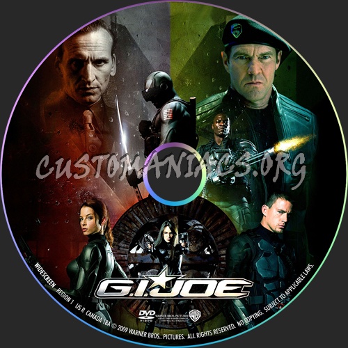 G.I. Joe Rise of Cobra dvd label