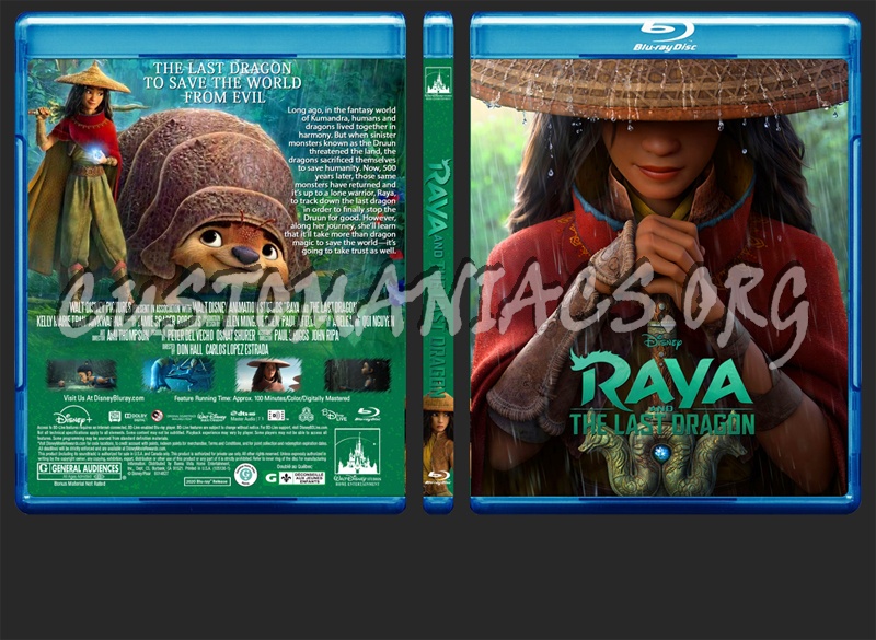 Raya And The Last Dragon blu-ray cover