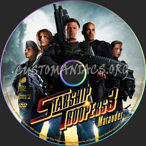 Starship Troopers 3 Marauder dvd label