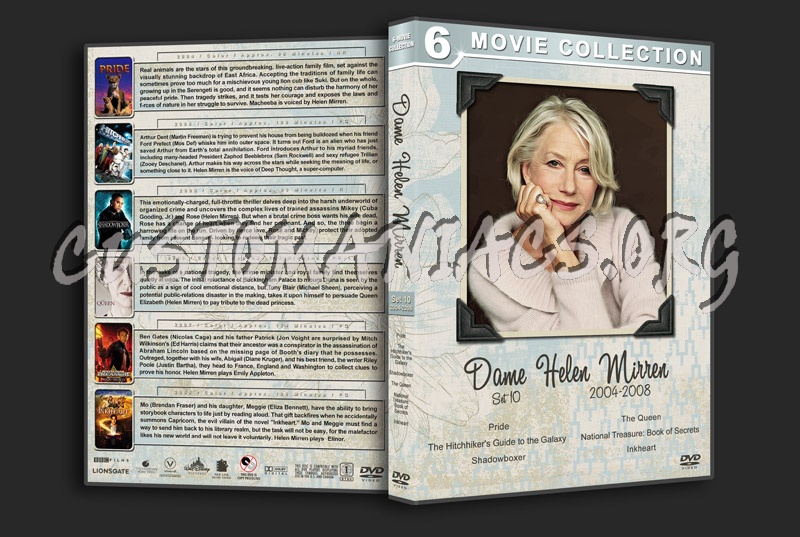 Dame Helen Mirren Filmography - Set 10 (2004-2008) dvd cover