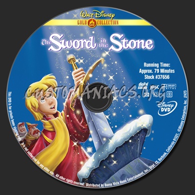 The Sword in the Stone dvd label