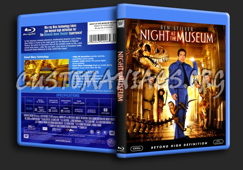 Night at the Museum blu-ray cover