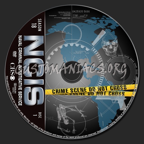 NCIS Season 18 dvd label