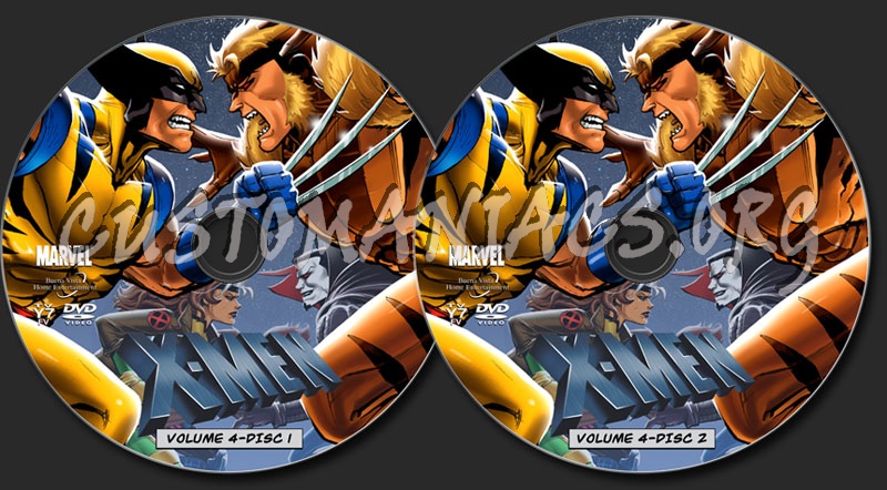 X-Men Animated Series-Volume 4 dvd label