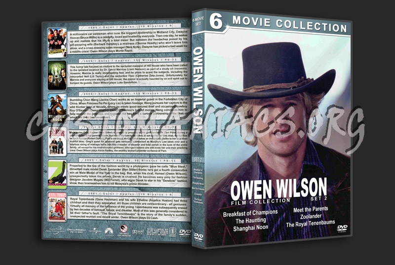 Owen Wilson Filmography - Set 2 dvd cover