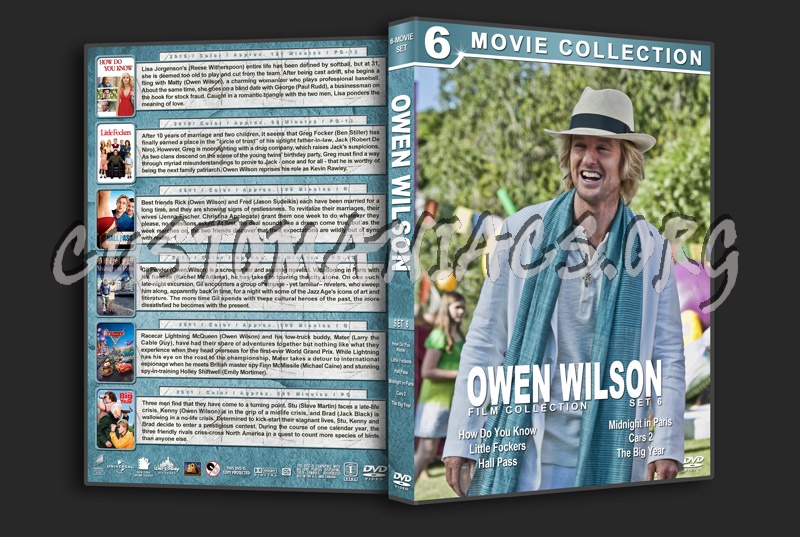 Owen Wilson Filmography - Set 6 dvd cover