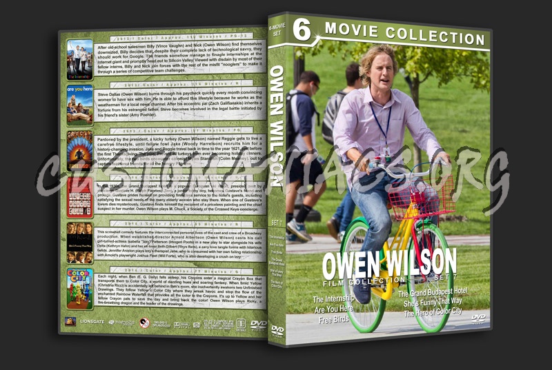 Owen Wilson Filmography - Set 7 dvd cover