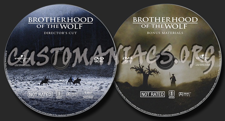 Brotherhood of the Wolf dvd label