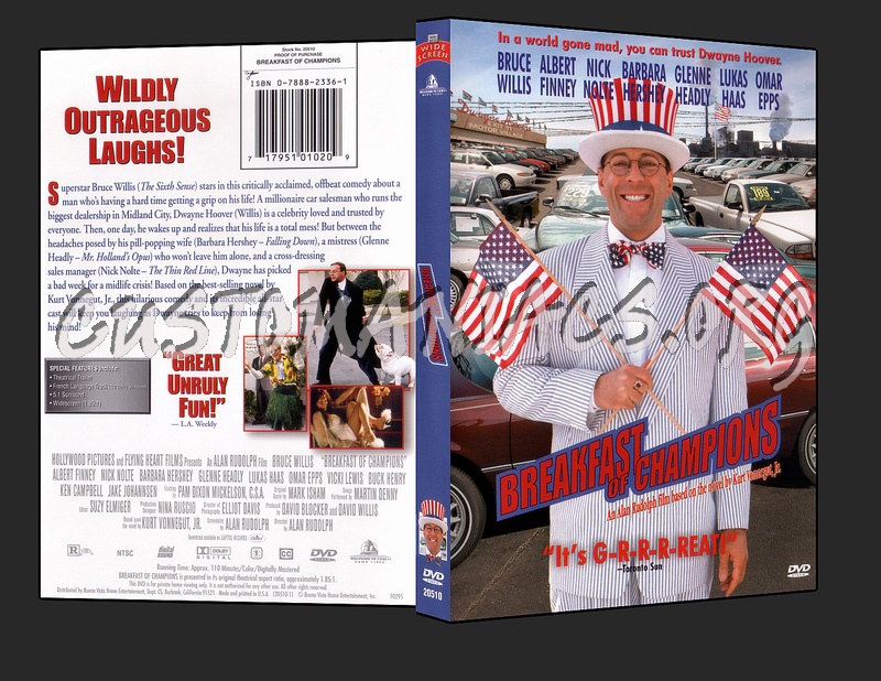 Breakfast of Champions dvd cover