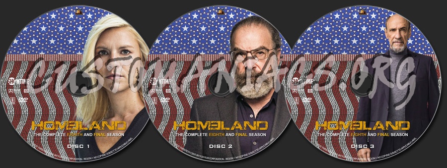 Homeland - Season 8 dvd label