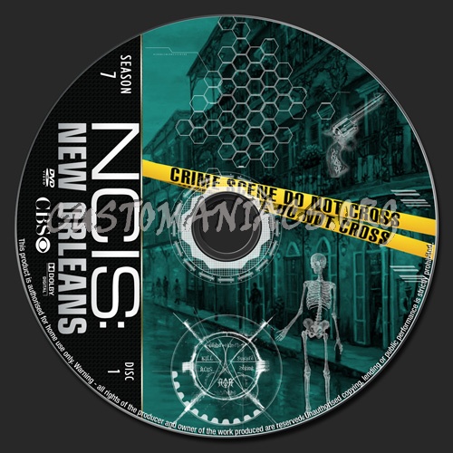 NCIS New Orleans Season 7 dvd label