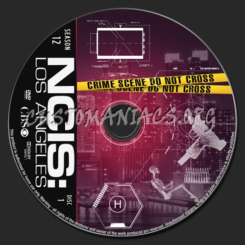 NCIS Los Angeles Season 12 dvd label