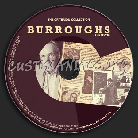 789 - Burroughs The Movie dvd label