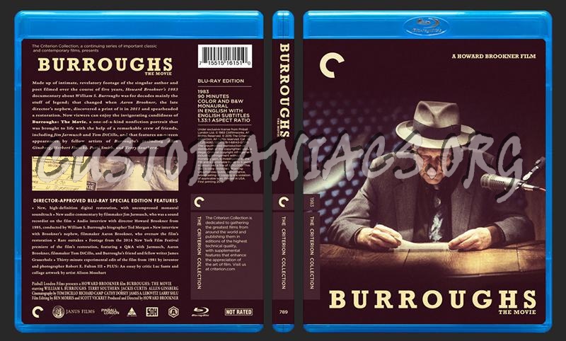 789 - Burroughs The Movie blu-ray cover