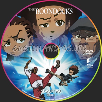 The Boondocks Season 2 dvd label