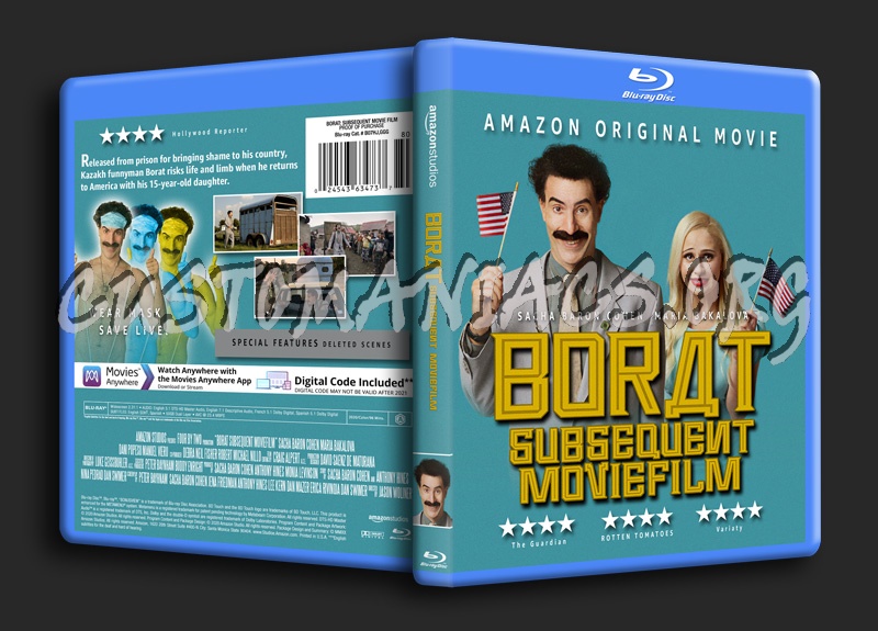 Borat Subsequent Moviefilm blu-ray cover