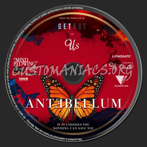 Antebellum (2020) - 4K blu-ray label