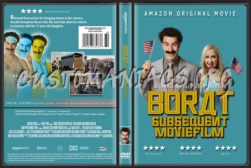 Borat Subsequent Moviefilm dvd cover