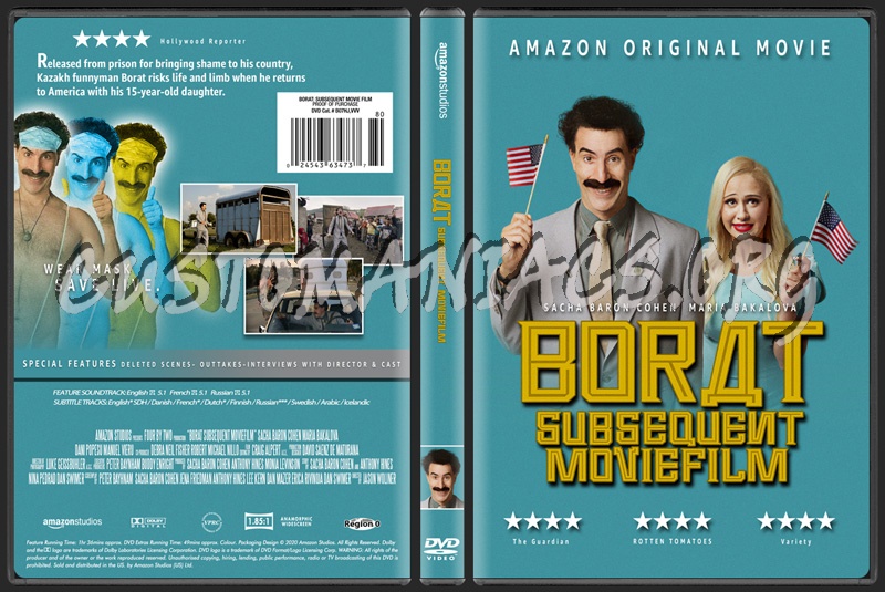 Borat Subsequent Moviefilm dvd cover