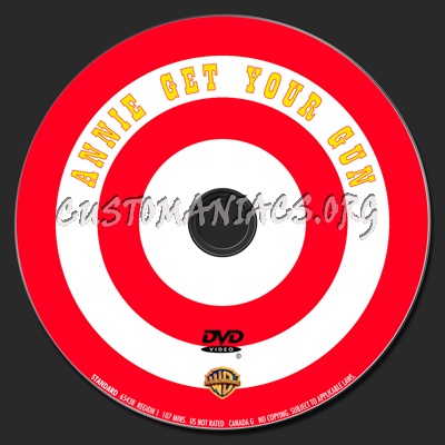 Annie Get Your Gun dvd label