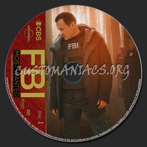FBI Most Wanted Season 2 dvd label
