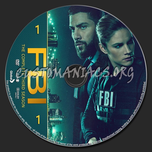 FBI Season 3 dvd label