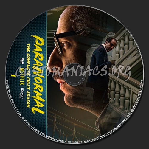 Paranormal Season 1 dvd label