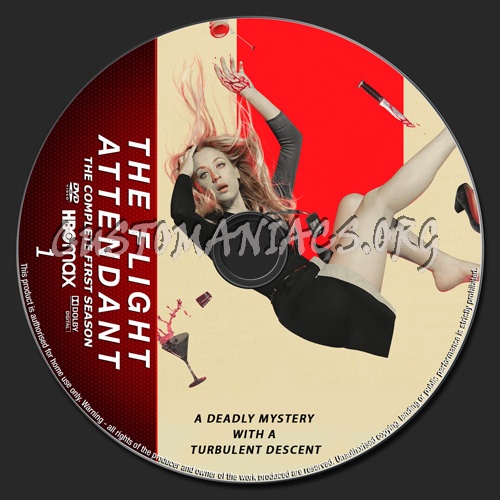 The Flight Attendant Season 1 dvd label