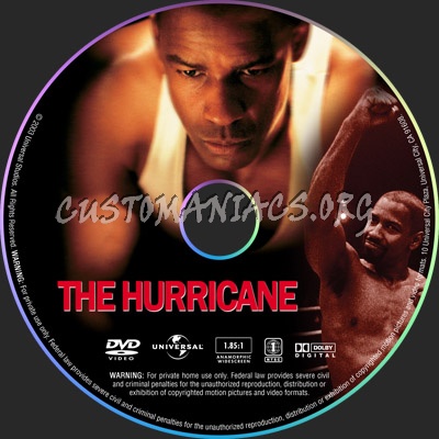 The Hurricane dvd label