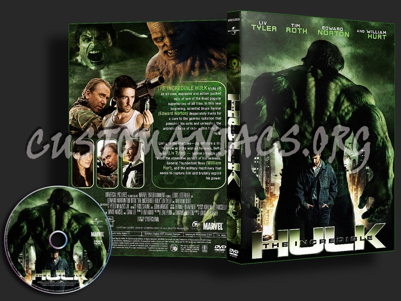 The Incredible Hulk dvd cover