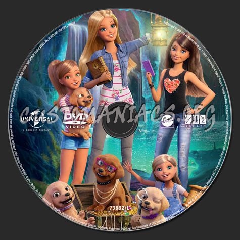 Barbie & Her Sisters in the Great Puppy Adventure dvd label