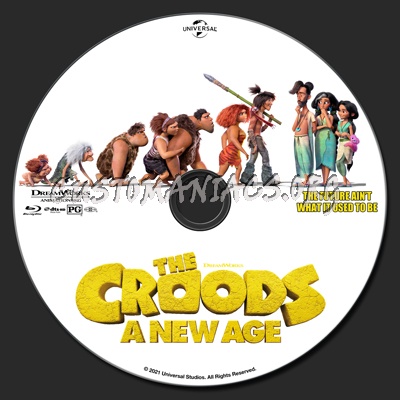 The Croods: A New Age blu-ray label