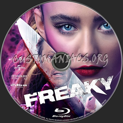 Freaky (2020) blu-ray label