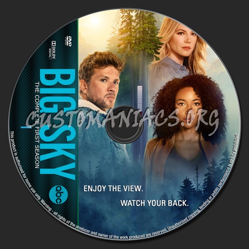 Big Sky Season 1 dvd label