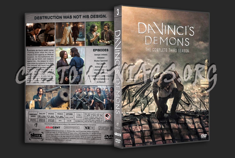 Da Vincis Demons - Season 3 dvd cover
