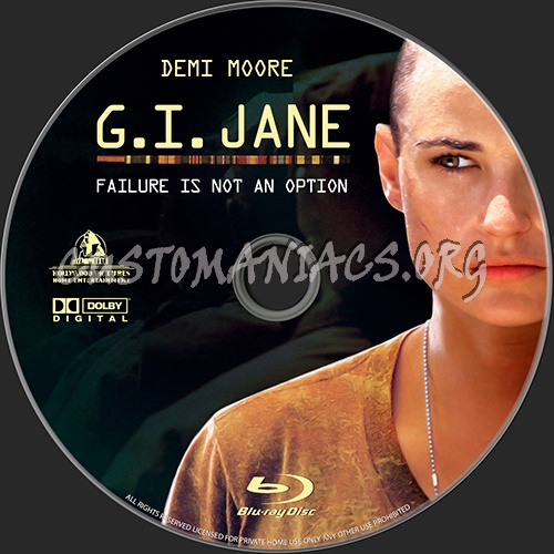 G.I.Jane blu-ray label