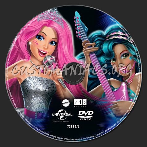 Barbie in Rock'n Royals dvd label