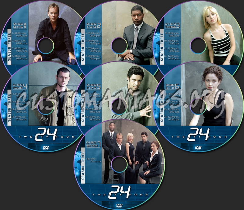 24 Season Three dvd label