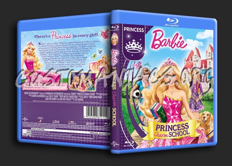 Barbie Princess Charm School blu-ray cover