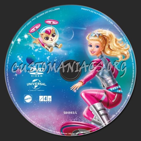 Barbie Star Light Adventure dvd label
