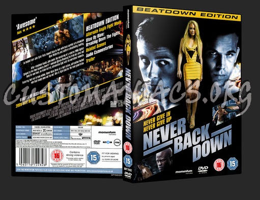 Never Back Down dvd cover