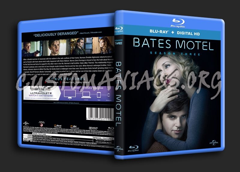 Bates Motel Season 3 blu-ray cover