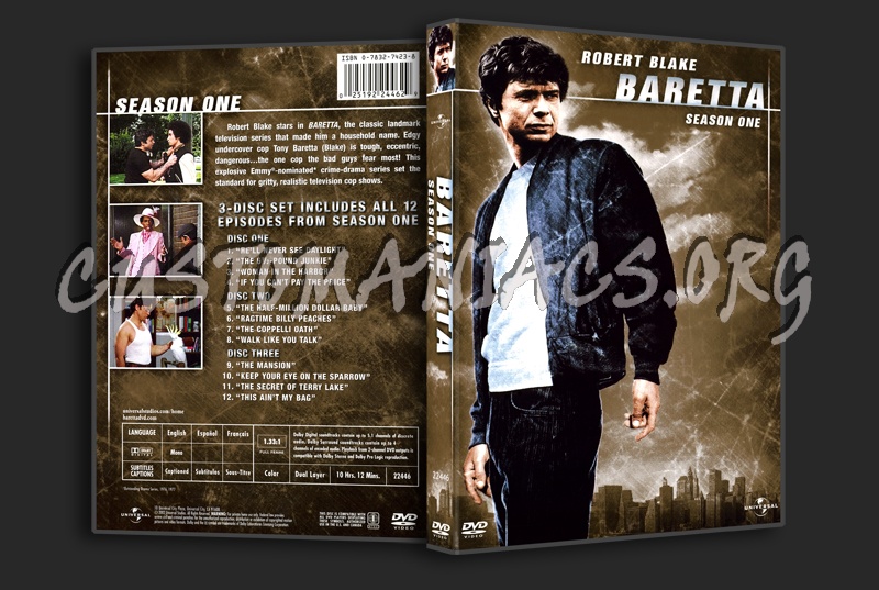 Baretta  ( Season One ) dvd cover