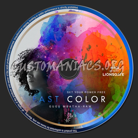 Fast Color (2017) blu-ray label