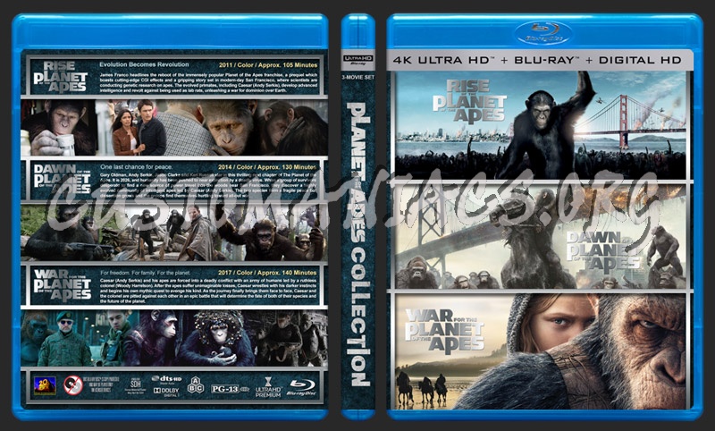 Planet of the Apes Collection (4K) blu-ray cover