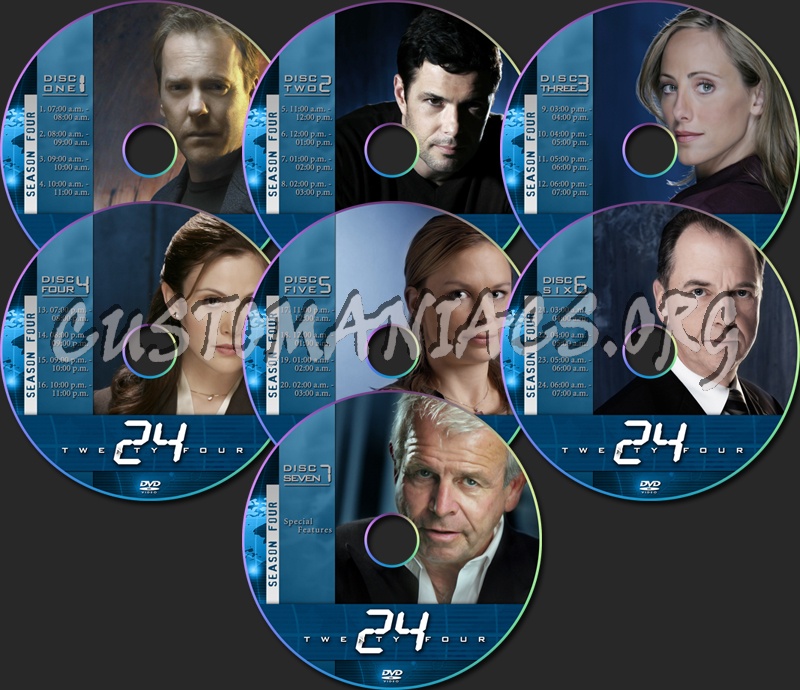 24 Season Four dvd label