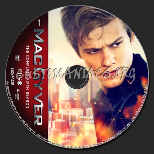 Macgyver Season 5 dvd label